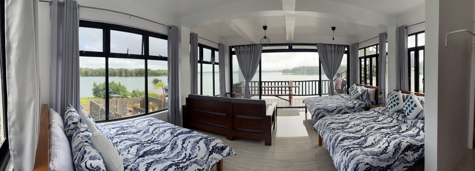 Panoramic lake view