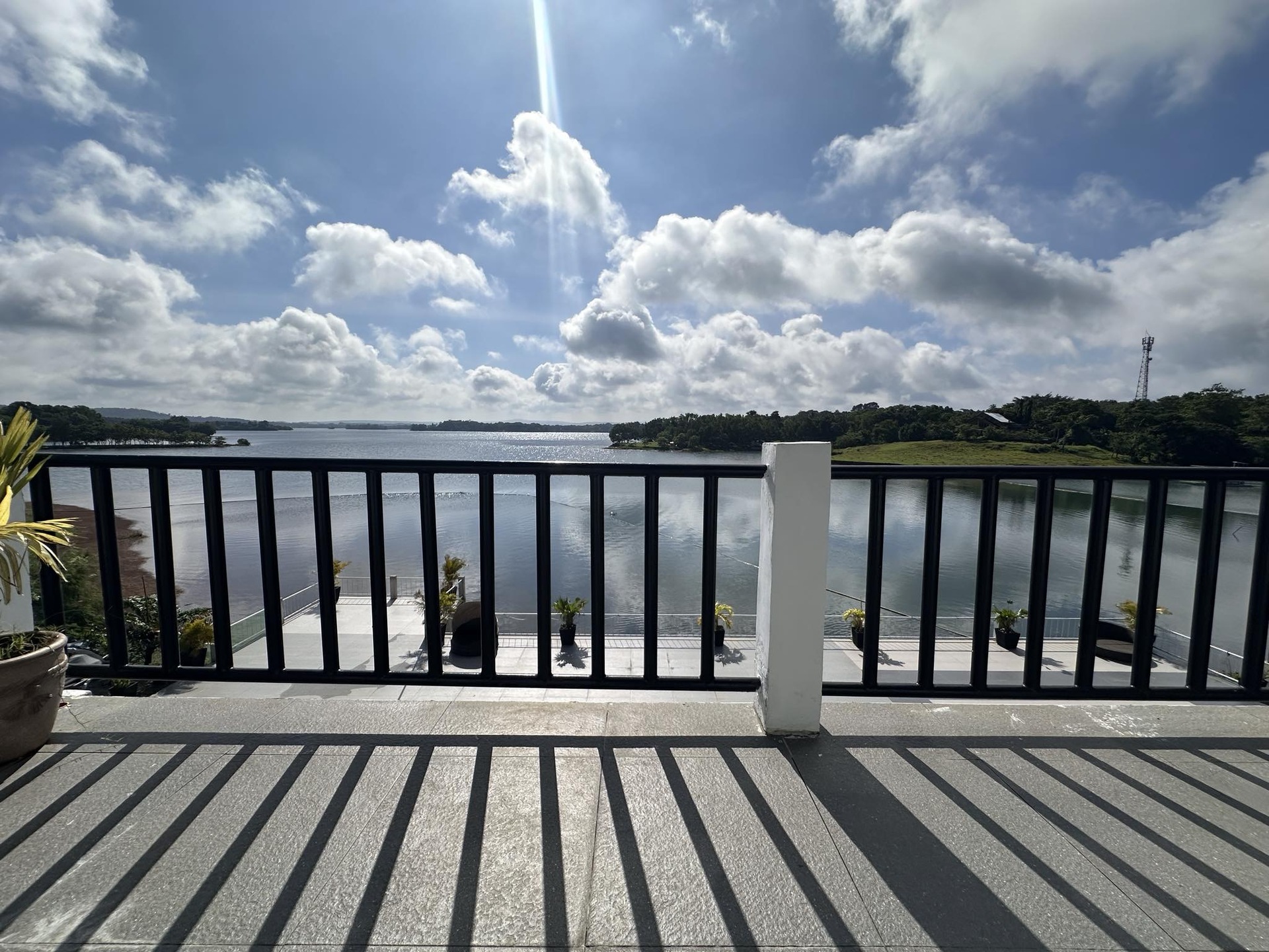 Upper rooftop balcony