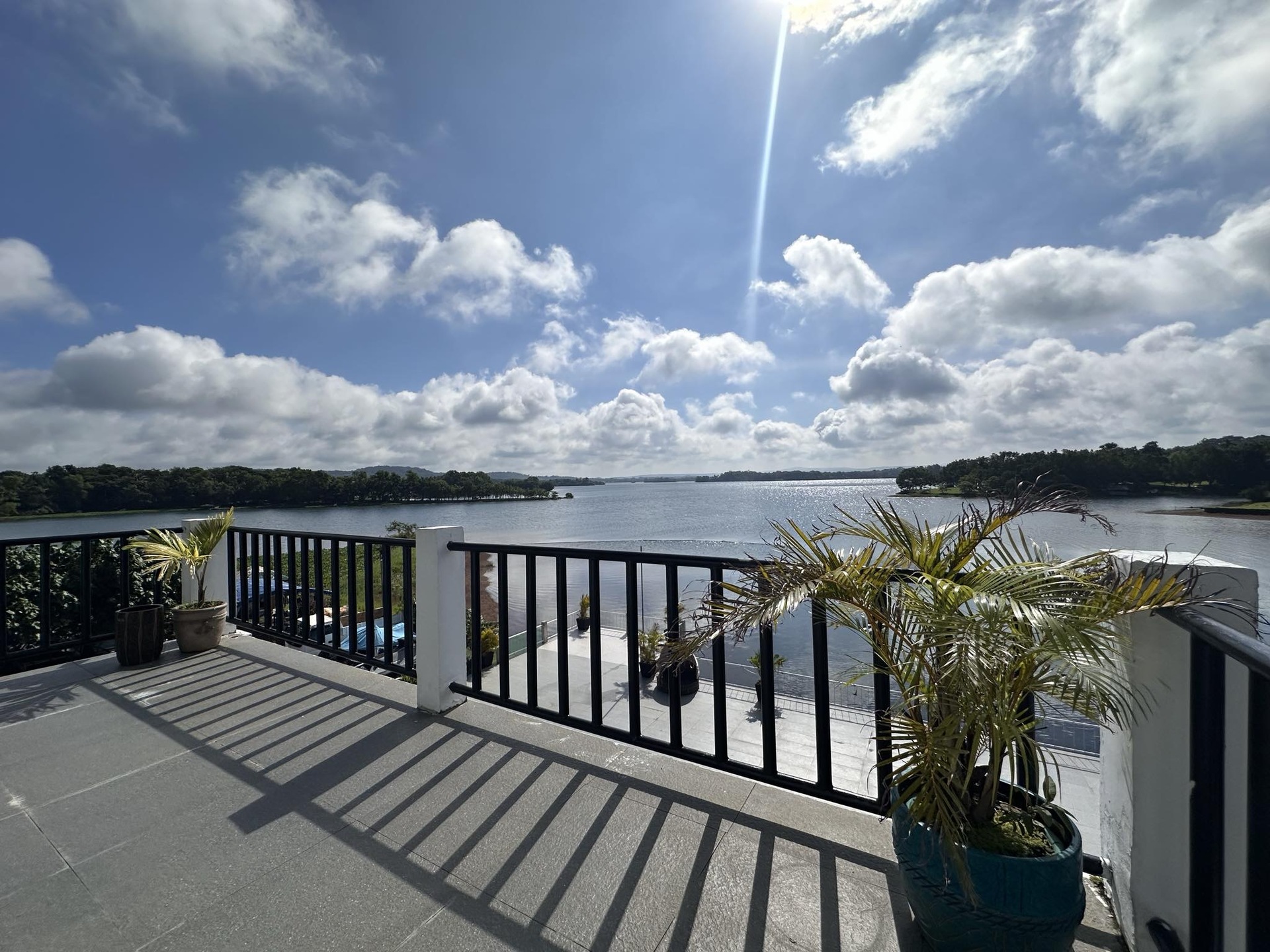 Rooftop balcony view
