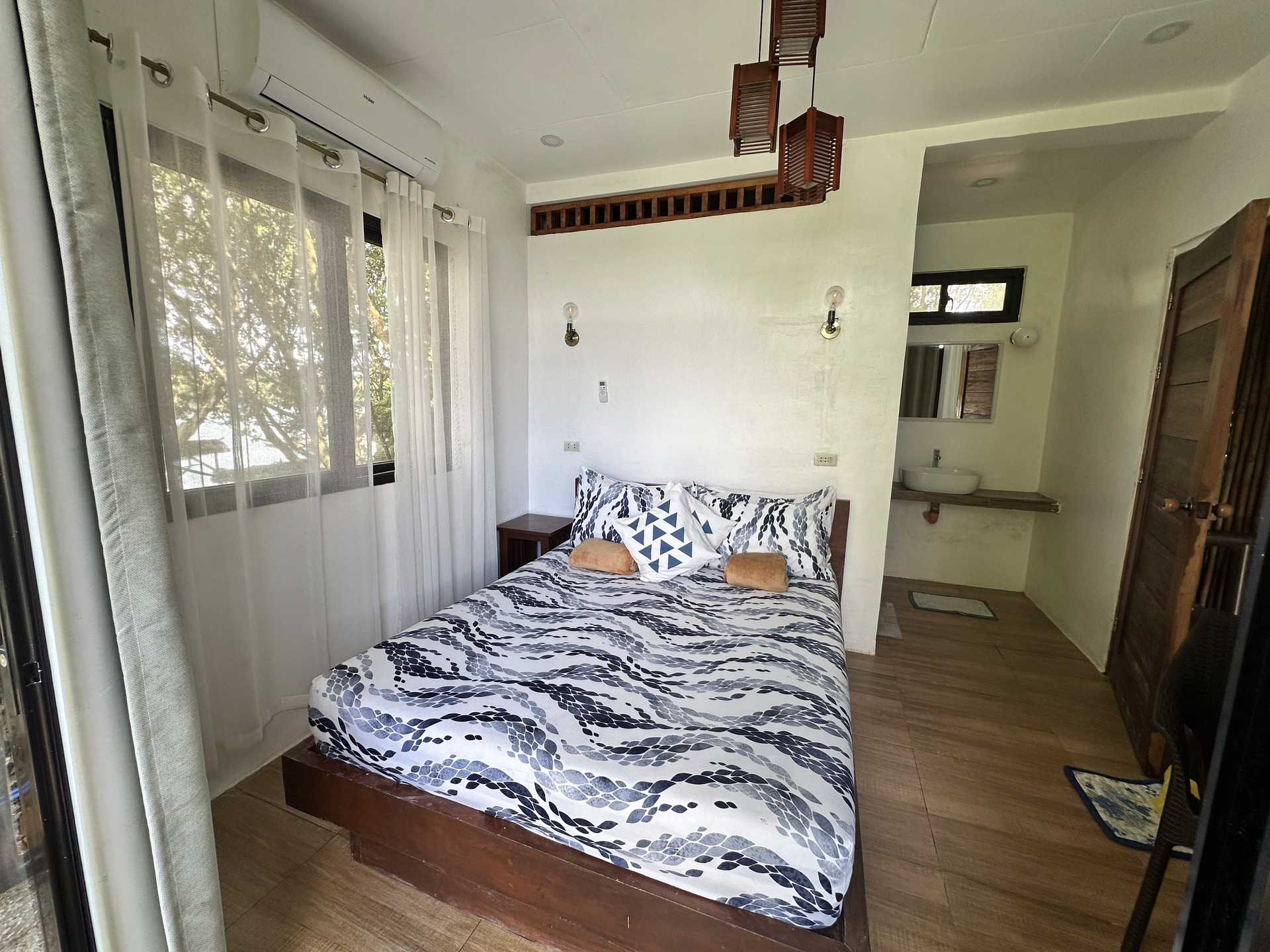 Yolly's bedroom with en-suite